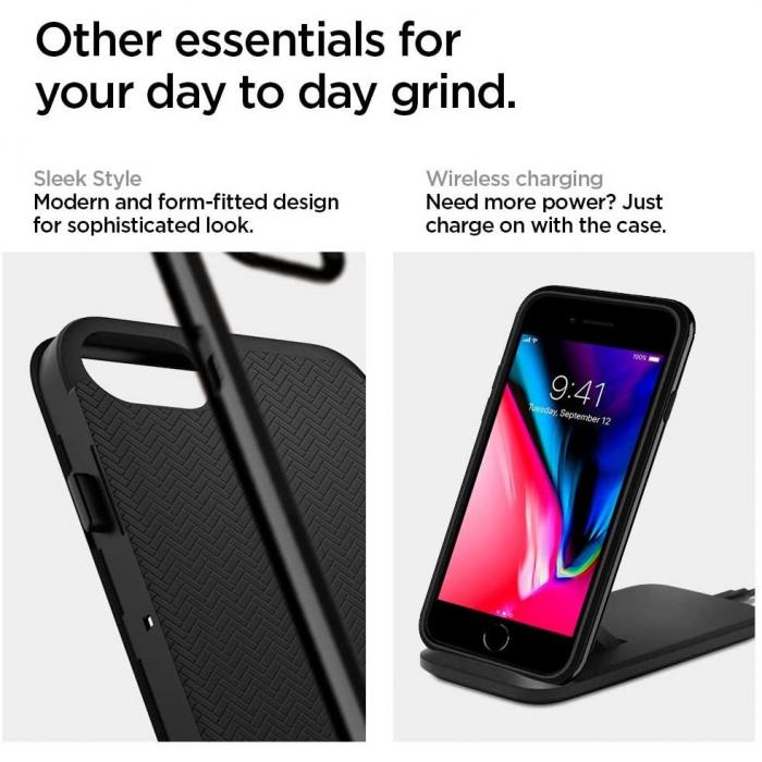 UTGATT5 - Spigen Neo Hybrid iPhone 7/8/SE 2020 Shiny Black