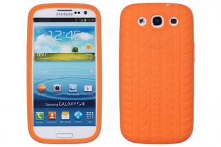 A-One Brand - Tyre Silikonskal till Samsung Galaxy S3 i9300 (Orange)
