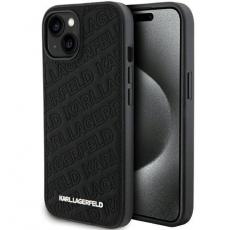 KARL LAGERFELD - KARL LAGERFELD iPhone 15 Mobilskal Quilted K Pattern - Svart