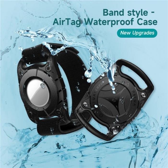 A-One Brand - Airtag Skal IP67 Vattentt Bluetooth Tracker - Svart
