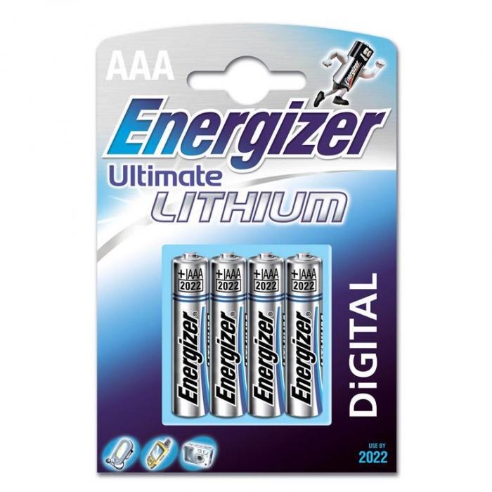 UTGATT1 - ENERGIZER Batteri AAA/LR03 Ultimate Lithium 4-pack