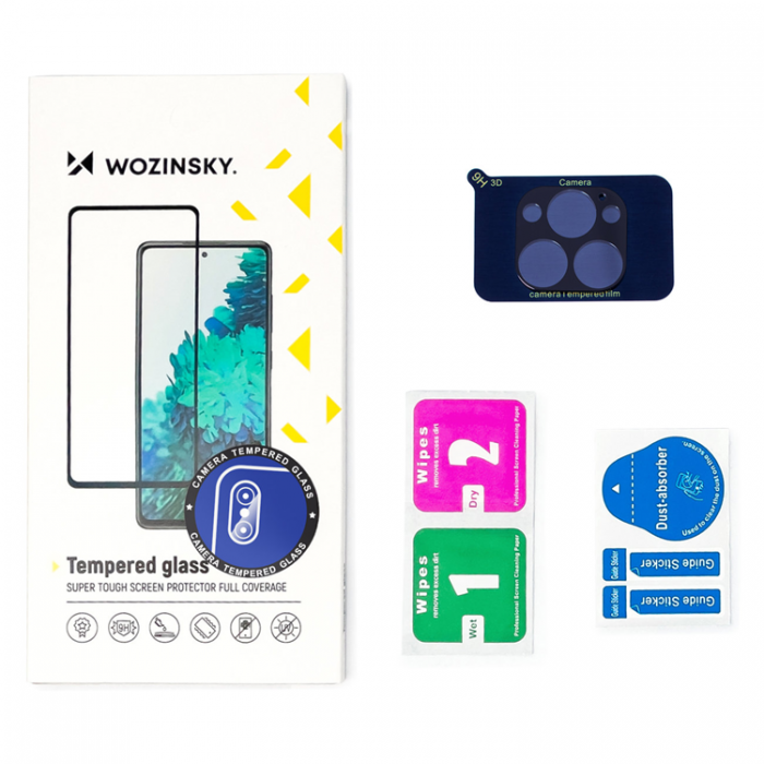 Wozinsky - Wozinsky iPhone 14/14 Plus KameraLinsskydd i Hrdat Glas 9H