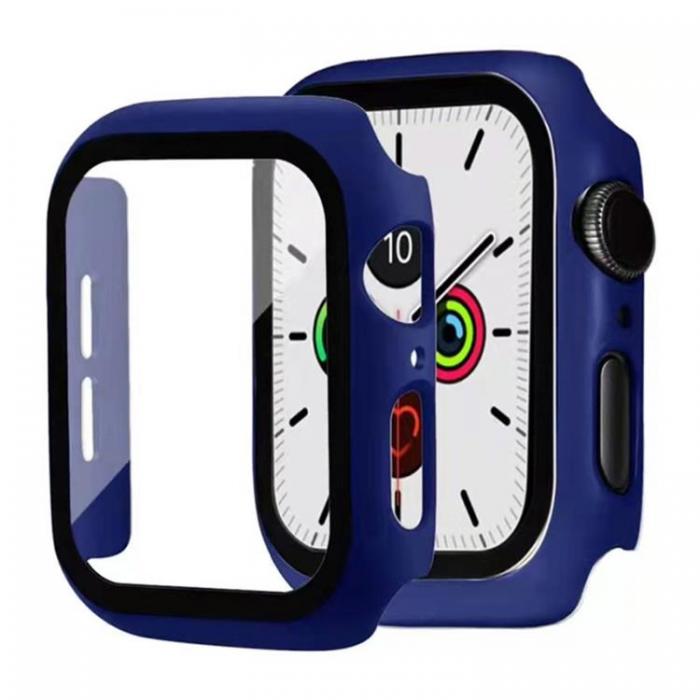 UTGATT5 - 2-in-1 Skal Och Hrdat Glas Apple Watch 7 45 mm - Bl