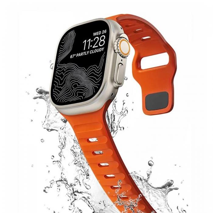 Tech-Protect - Tech-Protect Apple Watch (45mm) Series 9 Armband Icon - Orange