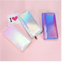 Raxter - Mermaid Laser Zipper Wallet för kvinnor - Violet
