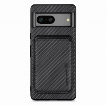 Taltech - Google Pixel 7A Mobilskal Korthållare Detachable - Svart
