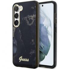 Guess - Guess Galaxy S23 Mobilskal Golden Marble Collection - Svart