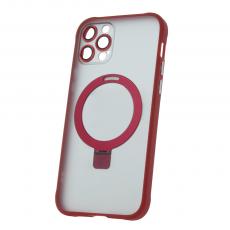 TelForceOne - iPhone 12 Pro Röd MagRing Skyddande Magnetiskt Fodral