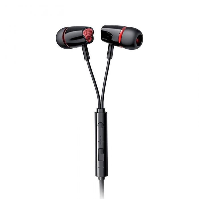 UTGATT1 - Joyroom in-ear earphones 3.5mm mini jack remote/microphone Svart