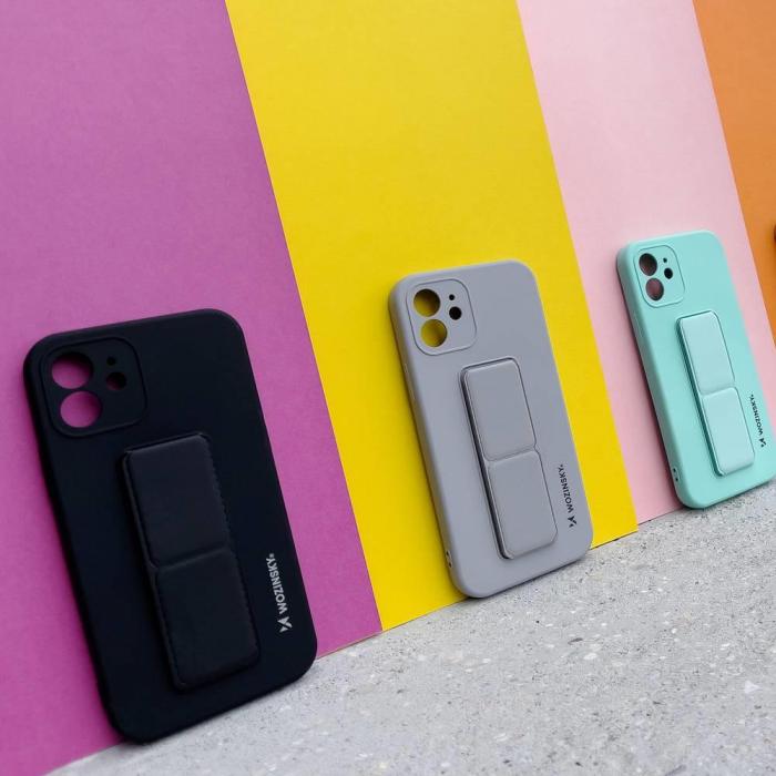 Wozinsky - Wozinsky Kickstand Silikon Skal iPhone 12 Mini - Gr