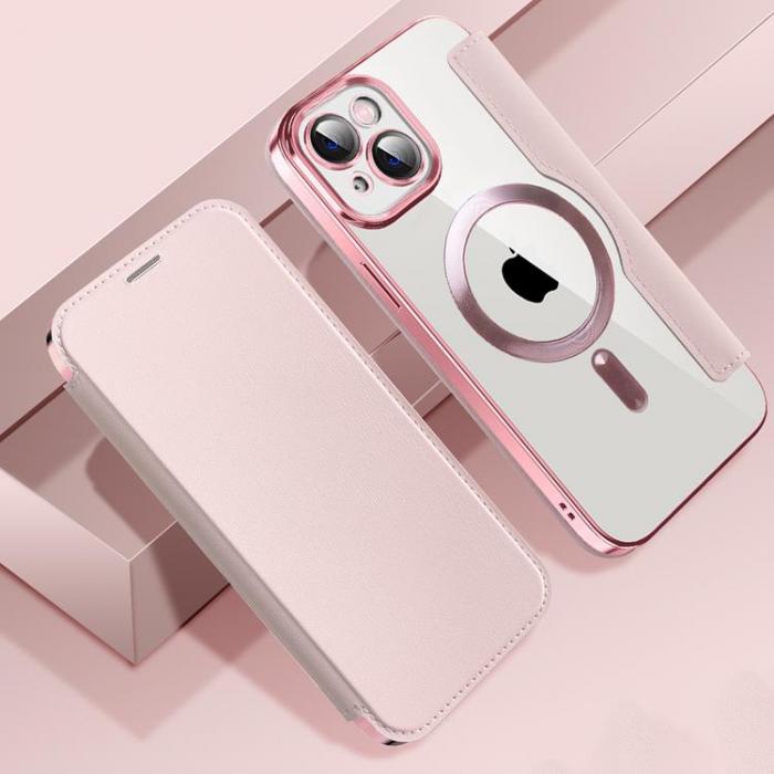 Boom of Sweden - BOOM iPhone 13 Pro Magsafe Plnboksfodral RFID Flip - Rosa