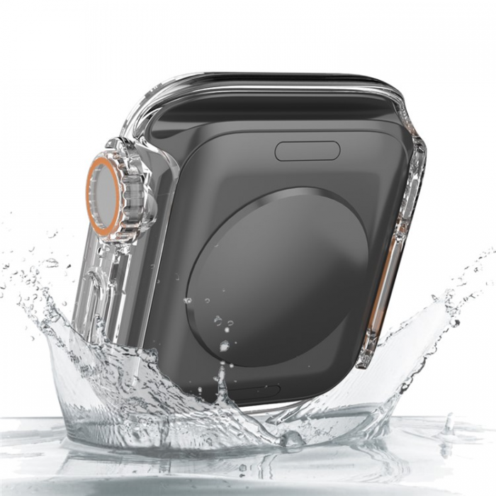 A-One Brand - Apple Watch 7/8 (45mm) Frvandla Utseendet till Apple Watch Ultra - Clear