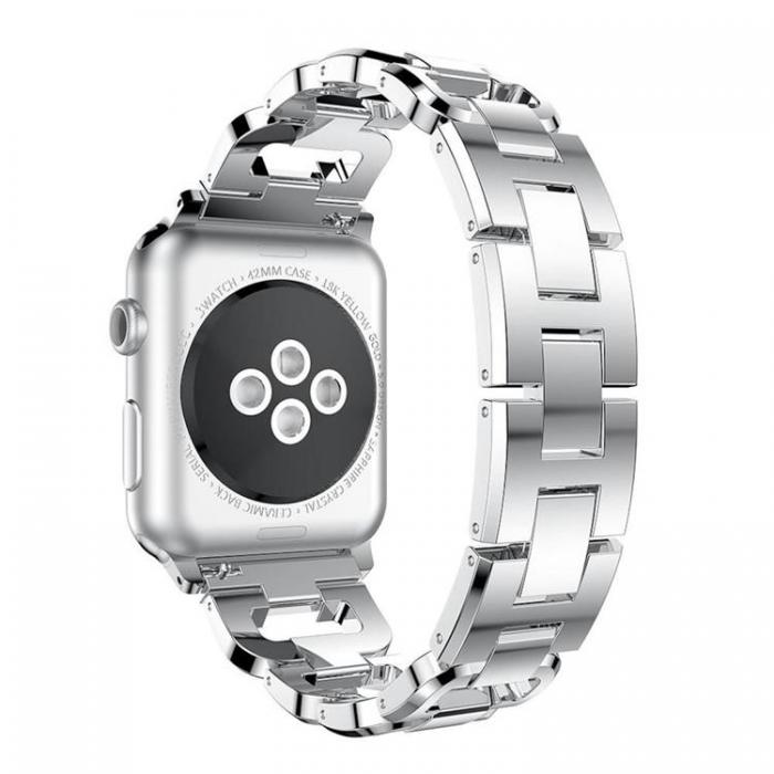 A-One Brand - Apple Watch 2/3/4/5/6/7/SE (38/40/41mm) Armband Rhinestone - Silver