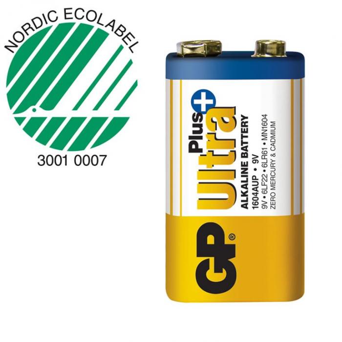 UTGATT5 - GP Ultra Plus Alkaline 9V 1-pack