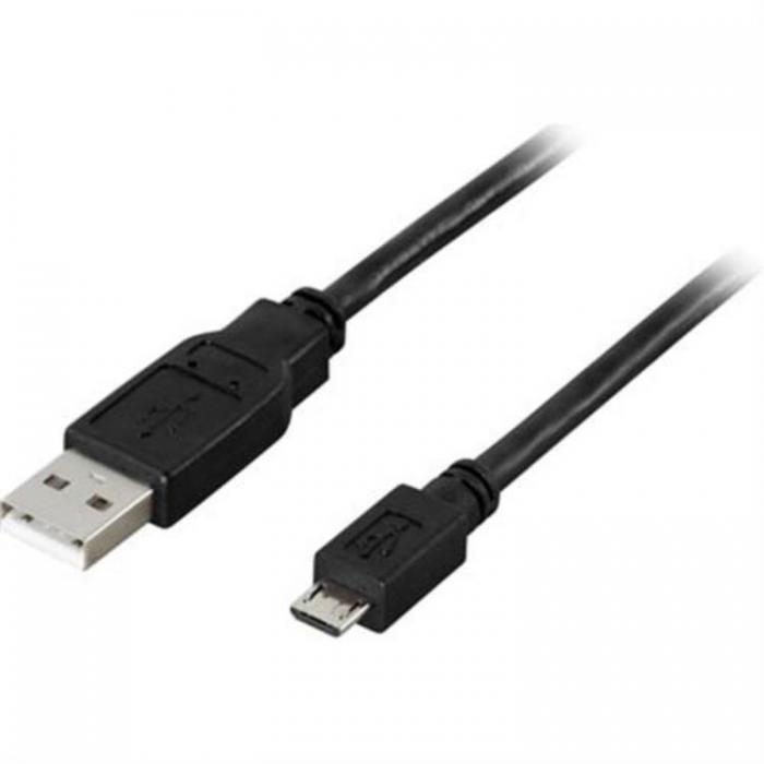 UTGATT1 - Deltaco Typ-A Till Micro USB Kabel 5m - Svart