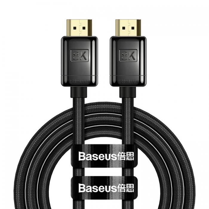 BASEUS - Baseus Definition HDMI 2.1 Kabel 8K 1m - Svart
