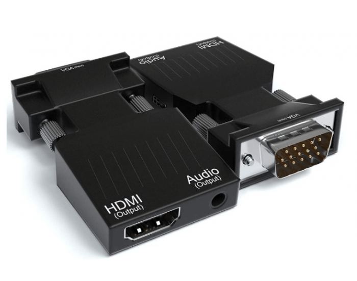 A-One Brand - VGA till HDMI adapter fr PC och Laptop - 1080p