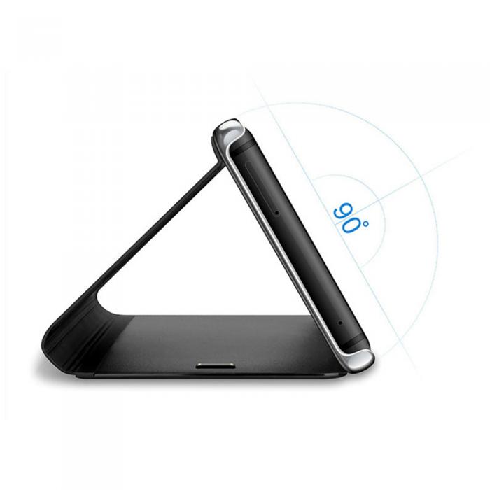 OEM - Smart Clear View fodral fr Samsung Galaxy S22 Ultra svart