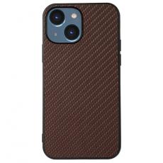 A-One Brand - iPhone 14 Skal Carbon Fiber - Brun