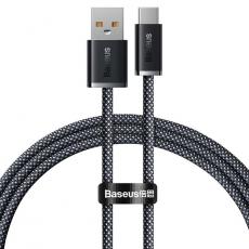 BASEUS - Baseus Dynamic USB-A till USB-C Kabel 100W 1m - Grå