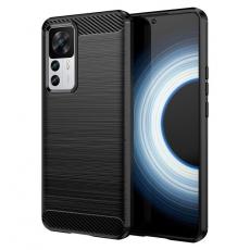 A-One Brand - Xiaomi 12T/12T Pro Skal Carbon Flexible Silicone - Svart