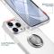 A-One Brand - iPhone 14 Plus Skal TPU Ring Kickstand - Transparent