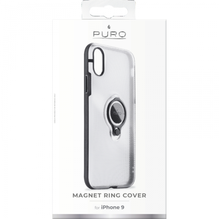 UTGATT5 - Puro - Magnet Ring Cover till iPhone XR - Transparent