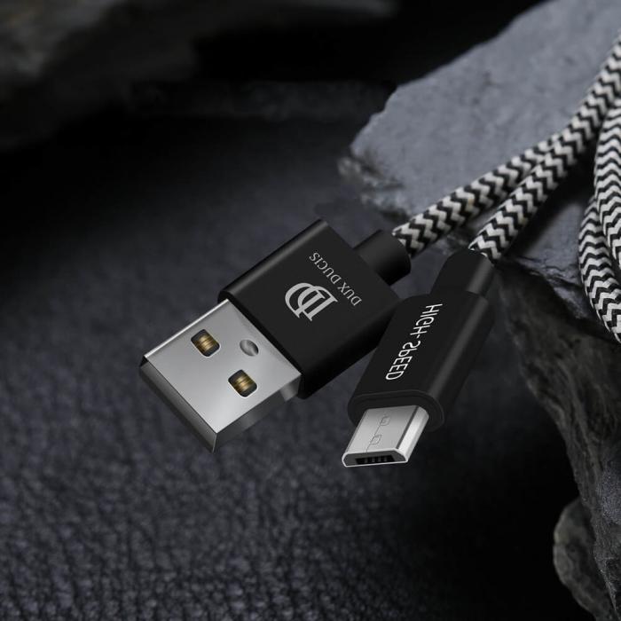 UTGATT5 - Dux Ducis K-ONE Series USB/micro USB Kabel 2.1A 1M Svart