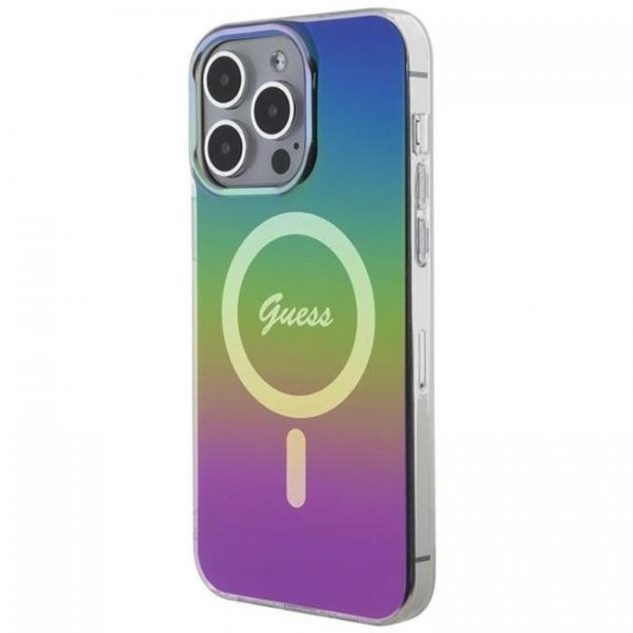 Guess - Guess iPhone 15 Pro Mobilskal Magsafe IML Iridescent - Svart