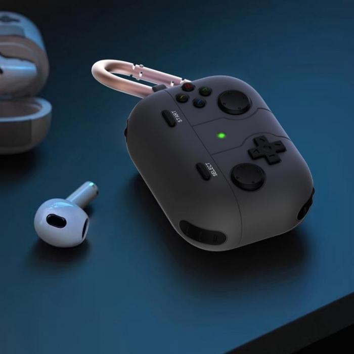 A-One Brand - AirPods Pro 2 Skal Gamepad Silicone - Vit