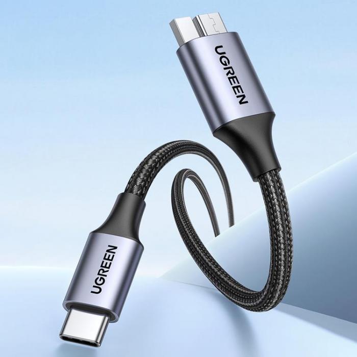 Ugreen - Ugreen USB-C till microUSB 3.0 2m - Gr