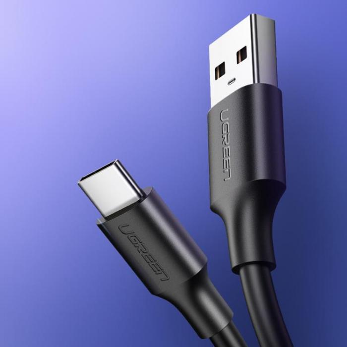 Ugreen - Ugreen USB-A till USB-C Kabel 0-25m - Svart