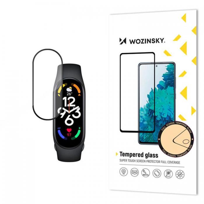 Wozinsky - Wozinsky Xiaomi Mi Band 8 Hrdat Glas Skrmskydd - Svart