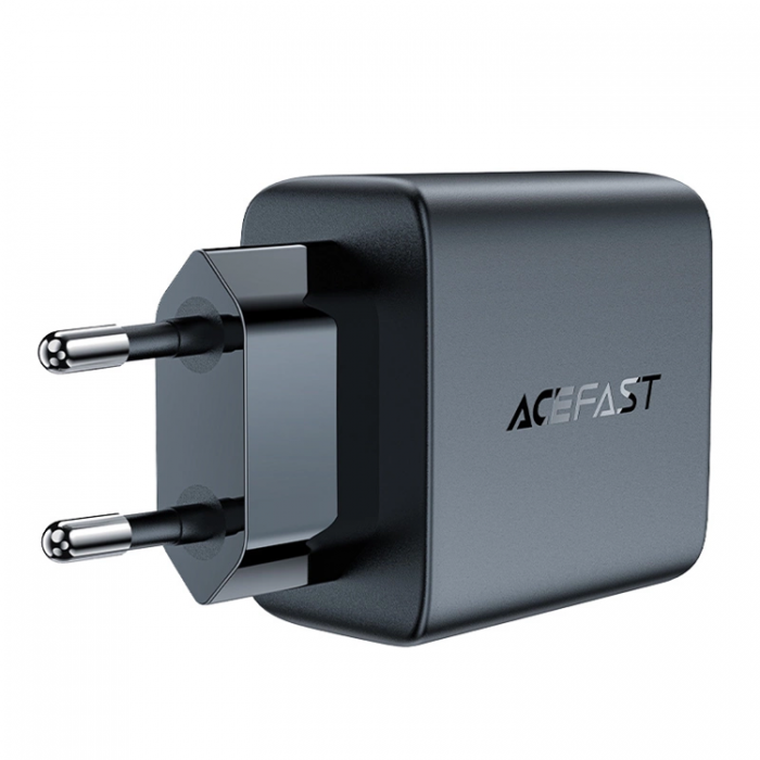 Acefast - Acefast GaN Snabbladdare 2x USB C 35W PD - Svart