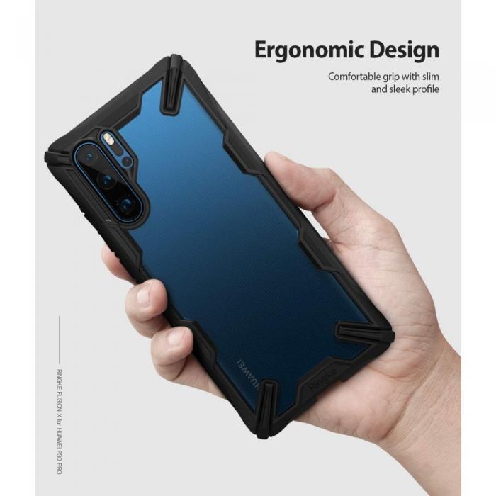UTGATT5 - RINGKE Fusion X mobilskal till Huawei P30 Pro Svart