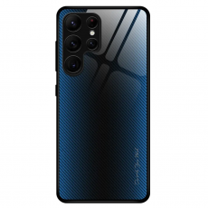 A-One Brand - Galaxy S23 Ultra Skal Carbon Fiber - Blå