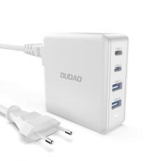 Dudao - Dudao GaN Väggladdare 2 x USB Till 2x USB-C 100W - Vit