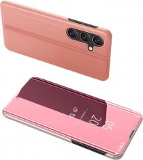 A-One Brand - Galaxy A22 4G Mobilfodral Clear View - Rosa