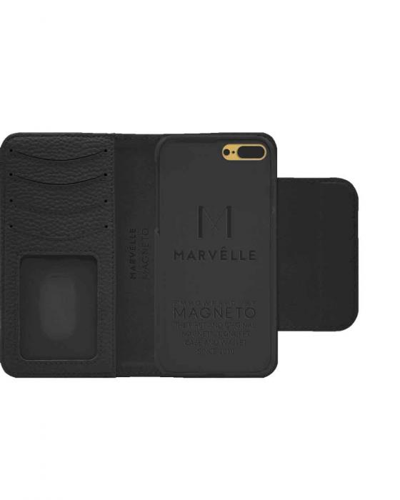 UTGATT4 - Marvlle N303 Plnboksfodral iPhone 7/8 Plus - MIDNIGHT BLACK