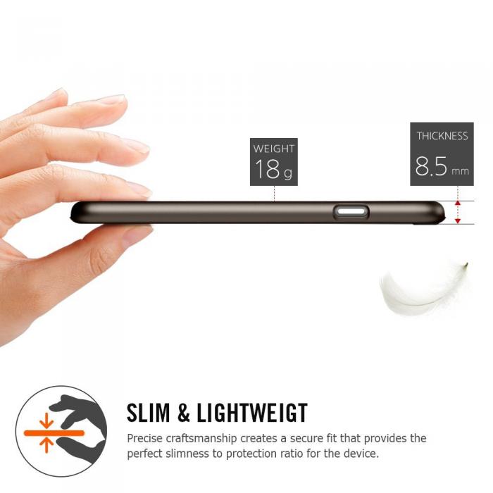 Spigen - SPIGEN Ultra Thin Fit A Skal till Apple iPhone 6(S) Plus (Metal Slate)