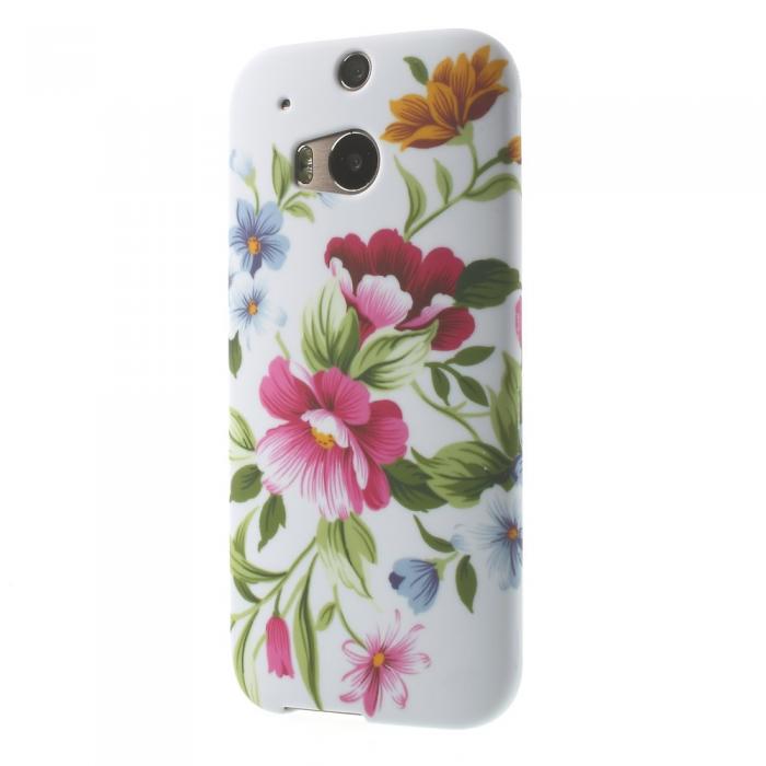UTGATT4 - FlexiSkal till HTC One M8 med blommotiv