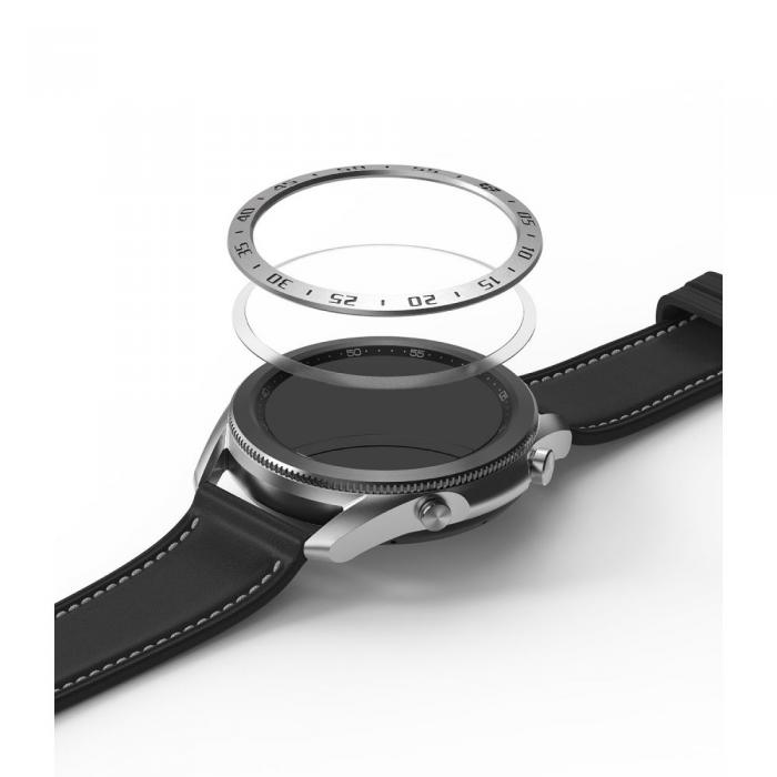 UTGATT1 - RINGKE Bezel Styling Galaxy Watch 3 (45mm) - Stainless Silver