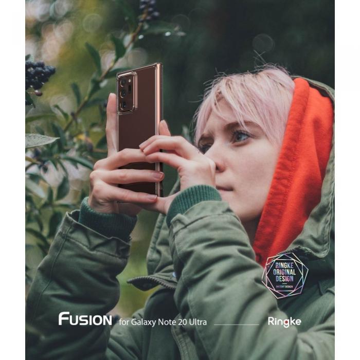 UTGATT5 - RINGKE Fusion mobilskal till Galaxy Note 20 Ultra - Clear