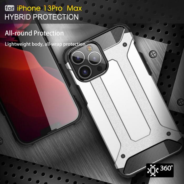 A-One Brand - Armor Guard Mobilskal till iPhone 13 Pro Max - Silver