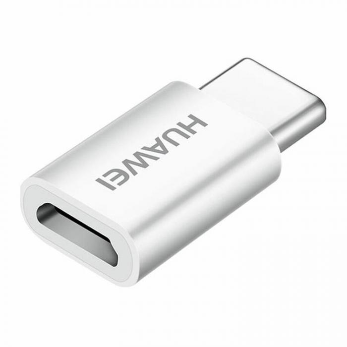 UTGATT5 - Huawei Micro USB till USB-C Adapter - Vit