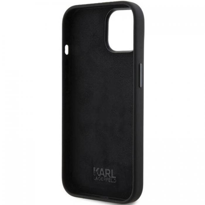 KARL LAGERFELD - KARL LAGERFELD iPhone 15 Mobilskal Ikonik Metal Pin