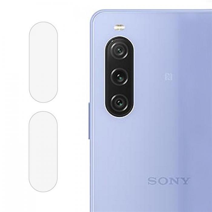 A-One Brand - [2-Pack] Sony Xperia 10 V Kameralinsskydd i Hrdat glas