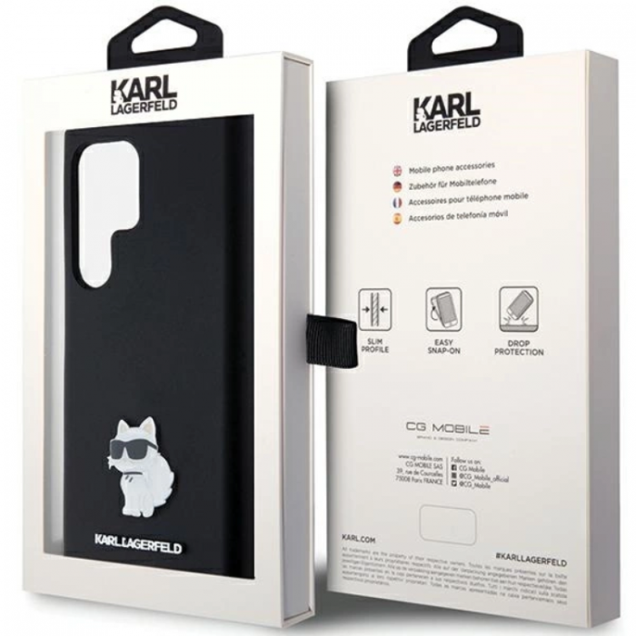 KARL LAGERFELD - Karl Lagerfeld Galaxy S23 Ultra Mobilskal Silikon Choupette