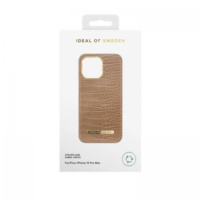 iDeal of Sweden - iDeal of Sweden iPhone 15 Pro Max Mobilskal Atelier - Camel Croco