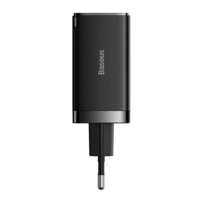 BASEUS - Baseus Vggladdare 65W USB/2xUSB-C USB-C Kabel 100W - Svart